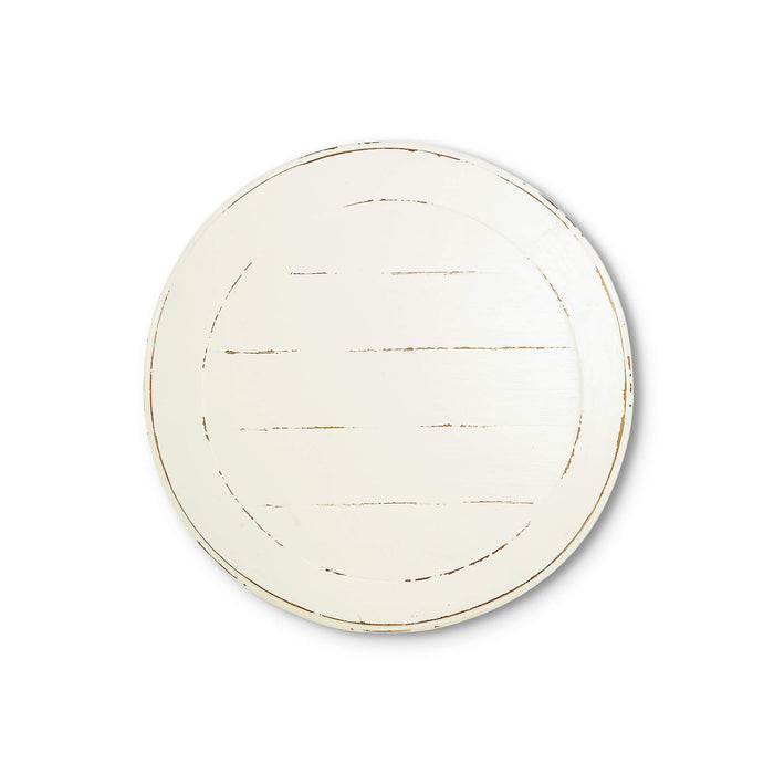 Bramble - Bradley Round Side Table in White Harvest - 23539WHD----- - GreatFurnitureDeal