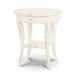 Bramble - Bradley Round Side Table in White Harvest - 23539WHD----- - GreatFurnitureDeal