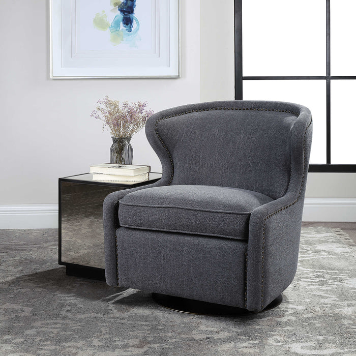 Uttermost - Biscay Swivel Chair - 23560 - GreatFurnitureDeal