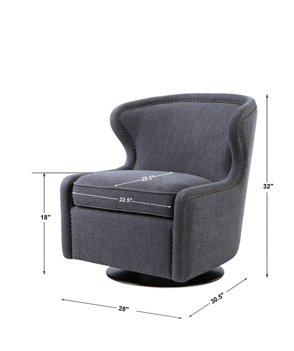 Uttermost - Biscay Swivel Chair - 23560 - GreatFurnitureDeal