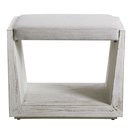 Uttermost - Cabana White Small Bench - 23581 - GreatFurnitureDeal