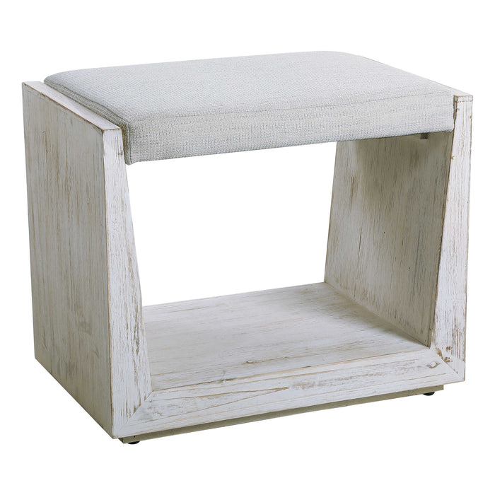 Uttermost - Cabana White Small Bench - 23581