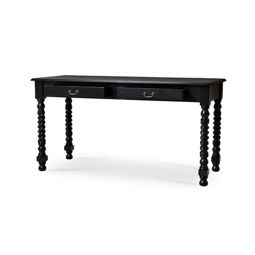 Bramble - Console Desk w/ Barley Twist Leg in Batavia Black - 23583BBA----- - GreatFurnitureDeal