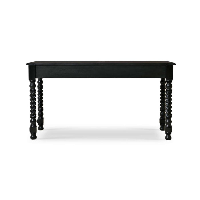 Bramble - Console Desk w/ Barley Twist Leg in Batavia Black - 23583BBA-----