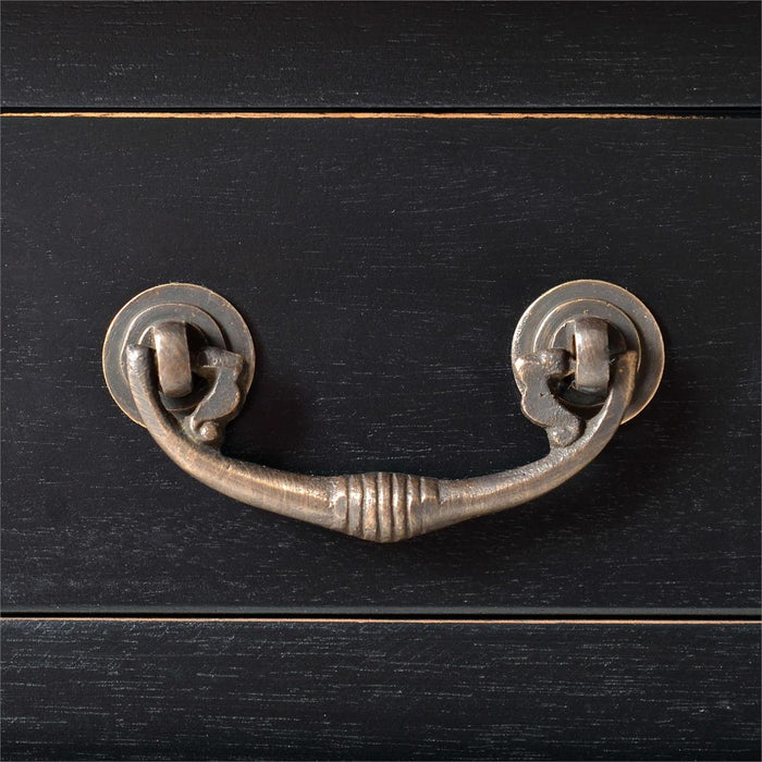 Bramble - Console Desk w/ Barley Twist Leg in Batavia Black - 23583BBA-----