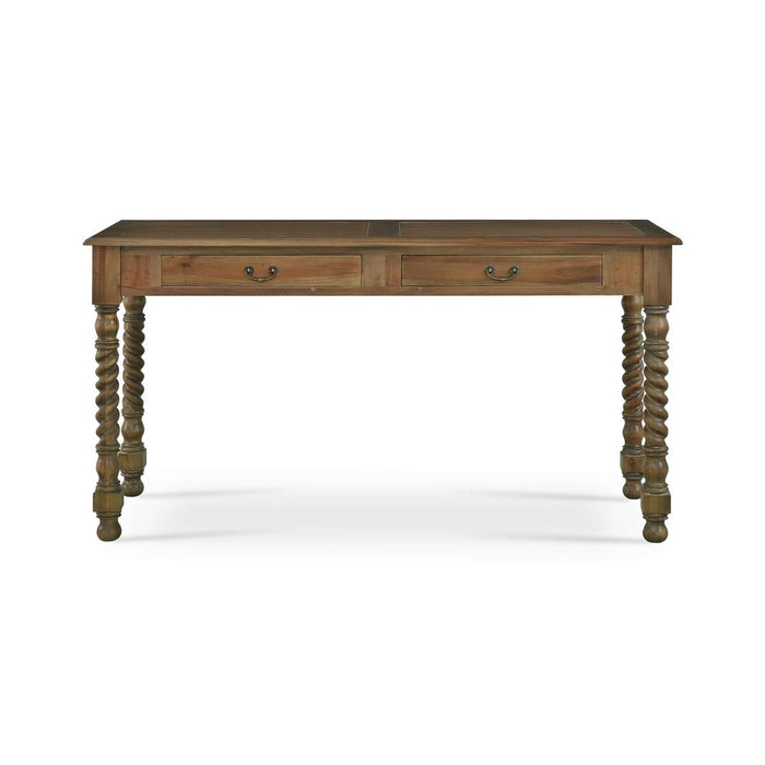 Bramble - Console Desk w/ Barley Twist Leg in Straw Wash - 23583STW-----