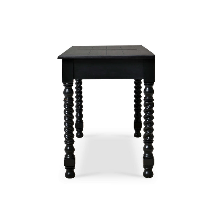 Bramble - Console Desk w- Barley Twist Leg - BR-23583WHD - GreatFurnitureDeal