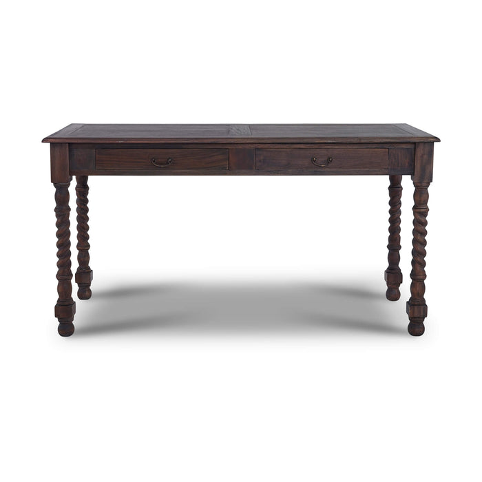 Bramble - Console Desk w- Barley Twist Leg - BR-23583WHD - GreatFurnitureDeal