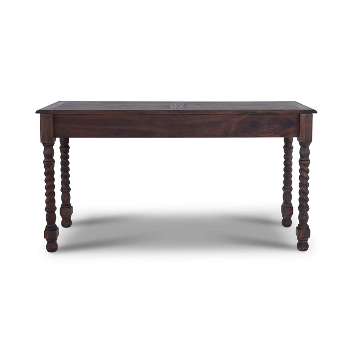 Bramble - Console Desk w- Barley Twist Leg - BR-23583WHD - GreatFurnitureDeal