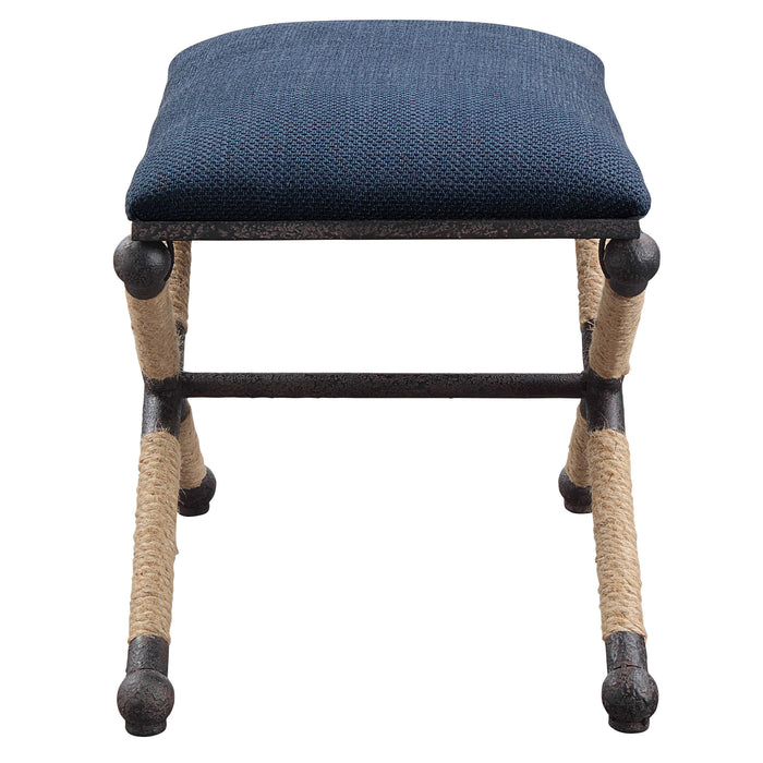 Uttermost - Firth Small Navy Fabric Bench - 23598