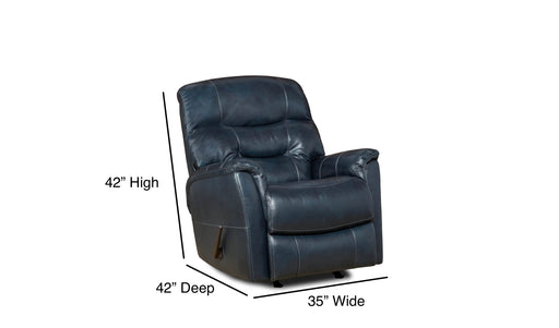 Motion Ease - Napoli Rocker Recliner in Blue - 236-91-62 - GreatFurnitureDeal