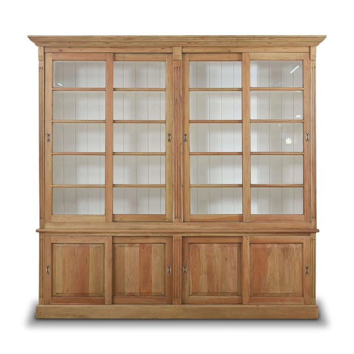 Bramble - Hudson 99" Bookcase w- Sliding Doors - BR-23632 - GreatFurnitureDeal