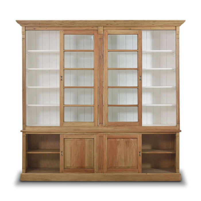 Bramble - Hudson 99" Bookcase w- Sliding Doors - BR-23632 - GreatFurnitureDeal