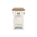 Bramble - Umbria Kitchen Island Small - BR-23653WHDDRW - GreatFurnitureDeal