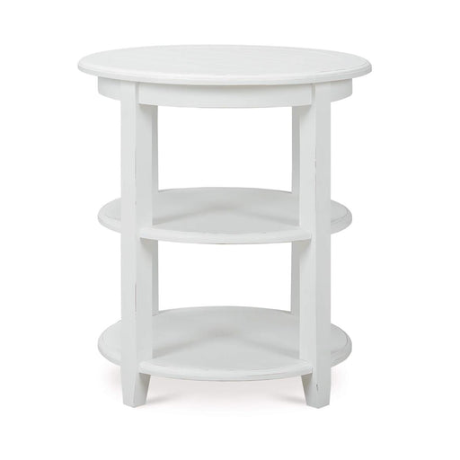 Bramble - Luna Round 3 Tier Side Table in Architectural White - 23654HRW----LDT - GreatFurnitureDeal