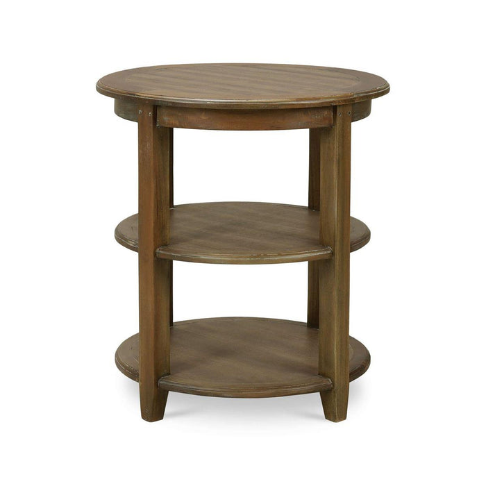 Bramble - Luna Round 3 Tier Side Table in Straw Wash - 23654STW-----