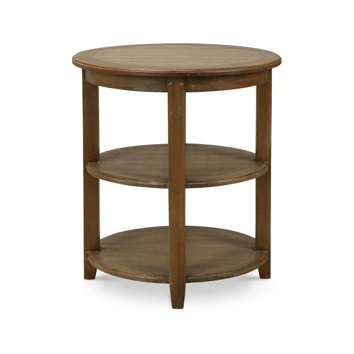 Bramble - Luna Round 3 Tier Side Table in Straw Wash - 23654STW-----