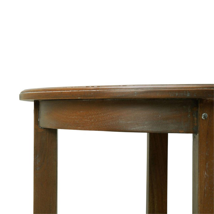 Bramble - Luna Round 3 Tier Side Table in Straw Wash - 23654STW-----