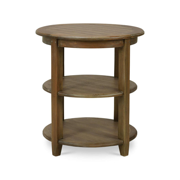 Bramble - Luna Round 3 Tier Side Table in Straw Wash - 23654STW-----