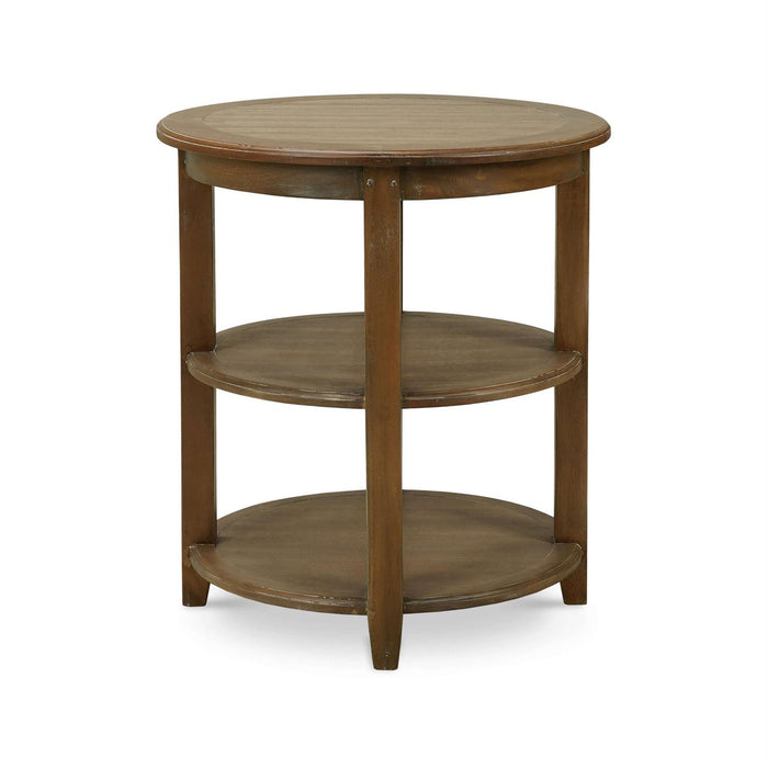 Bramble - Luna Round 3 Tier Side Table in Straw Wash - 23654STW-----
