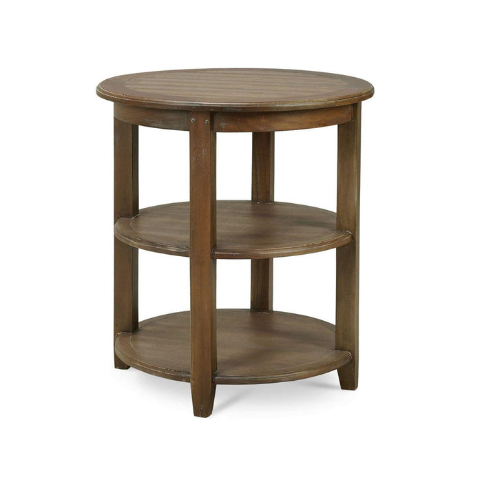Bramble - Luna Round 3 Tier Side Table in Straw Wash - 23654STW-----