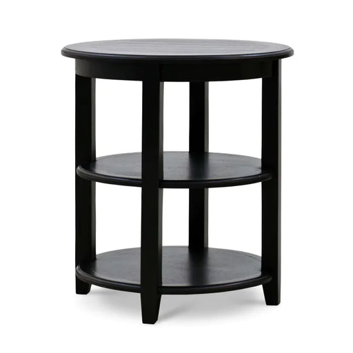 Bramble - Luna Round 3 Tier Side Table in Batavia Black - 23654BBA----- - GreatFurnitureDeal