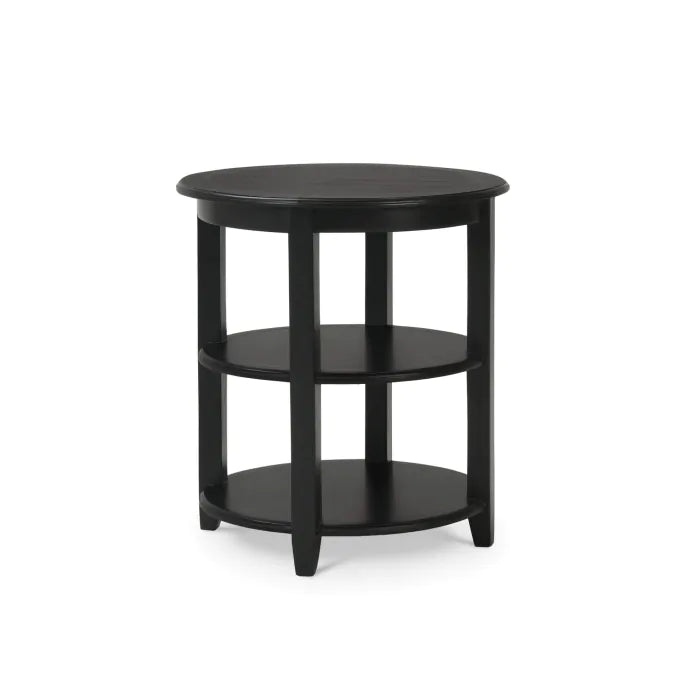 Bramble - Luna Round 3 Tier Side Table in Batavia Black - 23654BBA----- - GreatFurnitureDeal