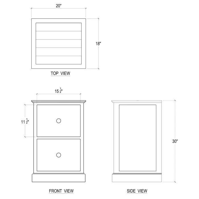Bramble - Emerson 2 Drawer Filing Cabinet - BR-23655 - GreatFurnitureDeal