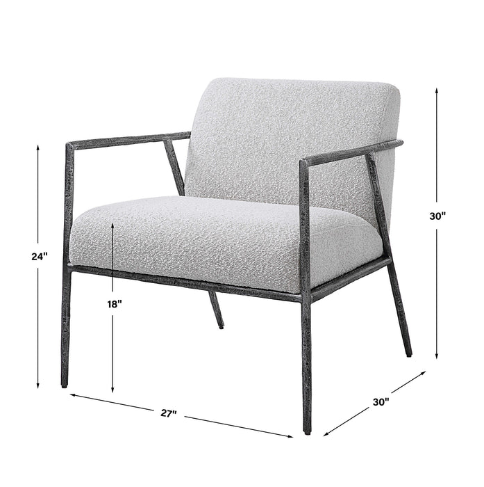 Uttermost - Brisbane Light Gray Accent Chair - 23660