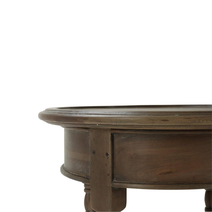 Bramble - Montego Side Table in Straw Wash w/ Rattan Glaze Shelf - 23677STW-RGZE--- - GreatFurnitureDeal