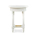 Bramble - Montego Side Table in White Harvest w/ Rattan Natural Shelf - 23677WHD-RNAT--- - GreatFurnitureDeal