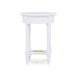 Bramble - Montego Side Table in White Harvest w/ Rattan Natural Shelf - 23677WHD-RNAT--- - GreatFurnitureDeal