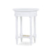 Bramble - Montego Side Table in White Harvest w/ Rattan Natural Shelf - 23677WHD-RNAT--- - GreatFurnitureDeal