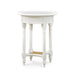 Bramble - Montego Side Table in White Harvest w/ Rattan Natural Shelf - 23677WHD-RNAT--- - GreatFurnitureDeal