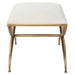 Uttermost - Crossing Small White Bench - 23677 - GreatFurnitureDeal