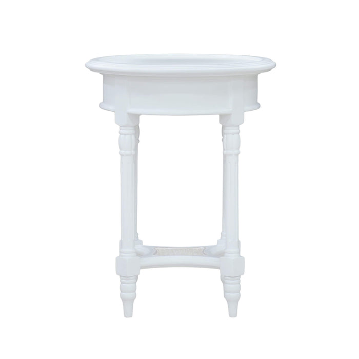 Bramble - Montego Side Table in Frosted Blue, Light Distressed - US-WS-23677HRW-RWWS--LDT