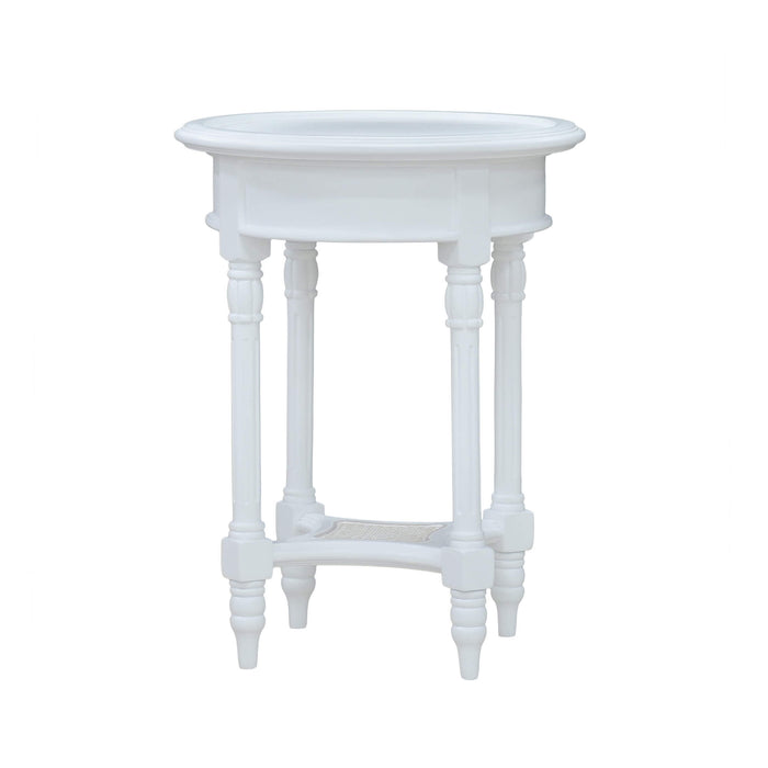 Bramble - Montego Side Table in Frosted Blue, Light Distressed - US-WS-23677HRW-RWWS--LDT