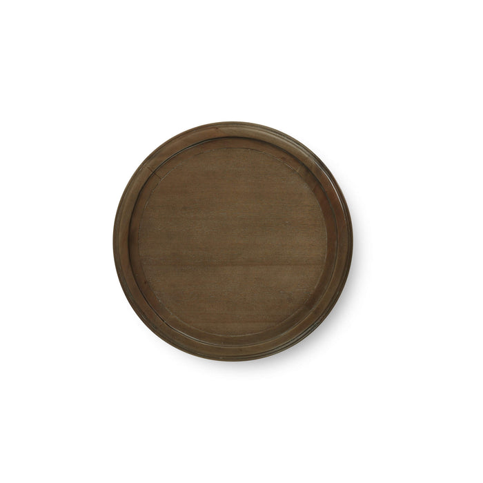 Bramble - Montego Side Table in Straw Wash w/ Rattan Glaze Shelf - 23677STW-RGZE--- - GreatFurnitureDeal