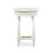 Bramble - Montego Side Table in White Harvest w/ Rattan Natural Shelf - BR-23677WHD-RNAT--- - GreatFurnitureDeal