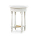 Bramble - Montego Side Table in White Harvest w/ Rattan Natural Shelf - BR-23677WHD-RNAT--- - GreatFurnitureDeal