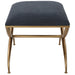 Uttermost - Crossing Small Navy Bench - 23678 - GreatFurnitureDeal
