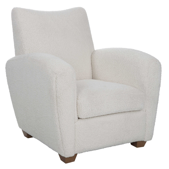 Uttermost - Teddy White Shearling Accent Chair - 23682