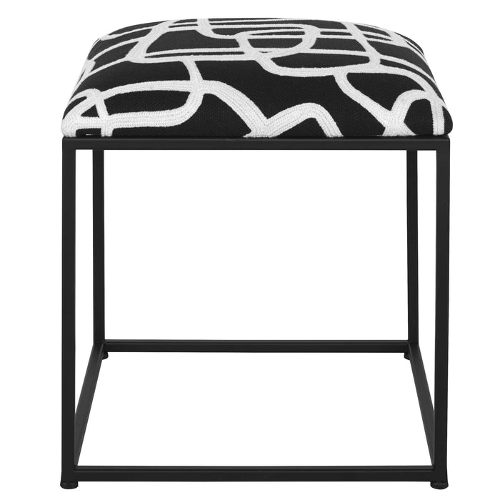 Uttermost - Twists And Turns Fabric Accent Stool - 23690 - GreatFurnitureDeal
