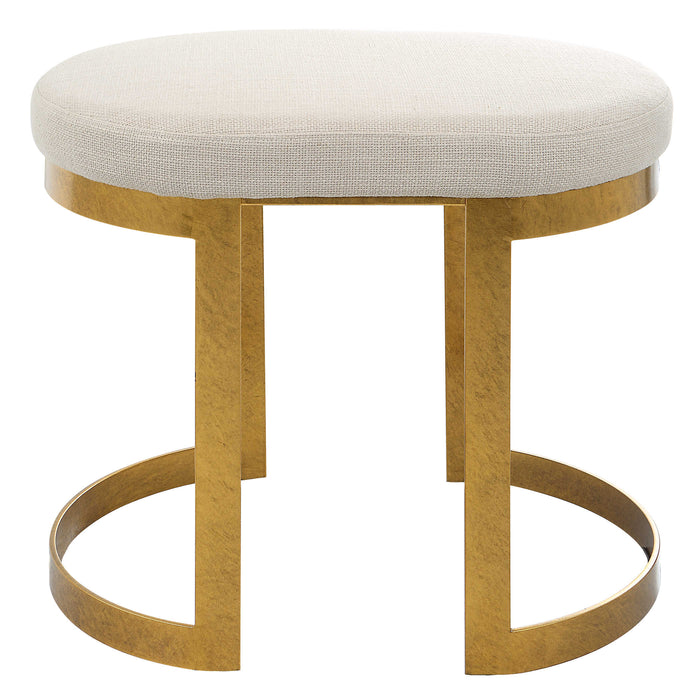 Uttermost - Infinity Gold Accent Stool - 23698