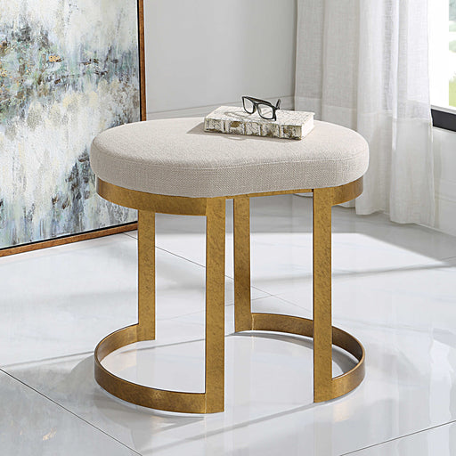 Uttermost - Infinity Gold Accent Stool - 23698 - GreatFurnitureDeal