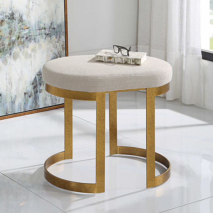 Uttermost - Infinity Gold Accent Stool - 23698
