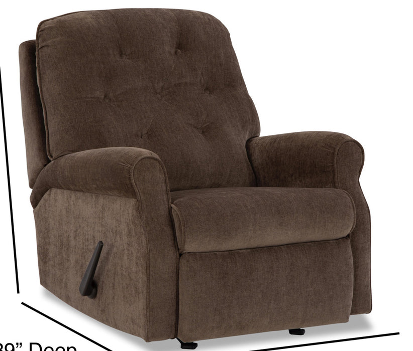 Motion Ease - Dori Small Scale Rocker Recliner in Brown - 237-91-21 - GreatFurnitureDeal