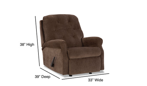 Motion Ease - Dori Small Scale Rocker Recliner in Brown - 237-91-21 - GreatFurnitureDeal