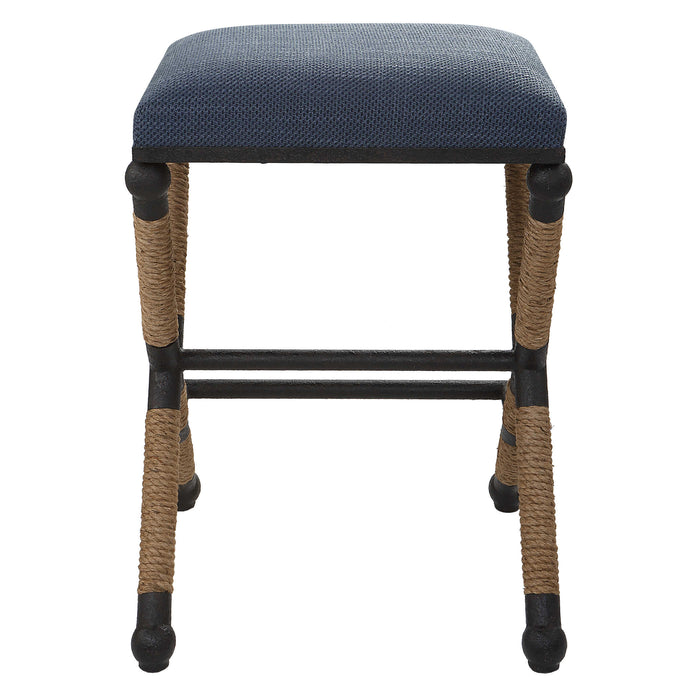 Uttermost - Firth Rustic Navy Counter Stool - 23710