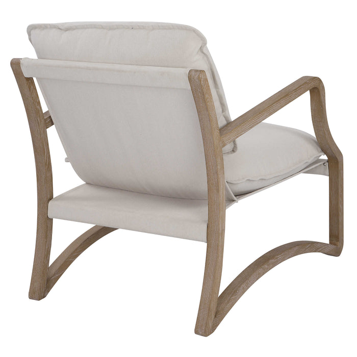 Uttermost - Melora Solid Oak Accent Chair - 23712 - GreatFurnitureDeal